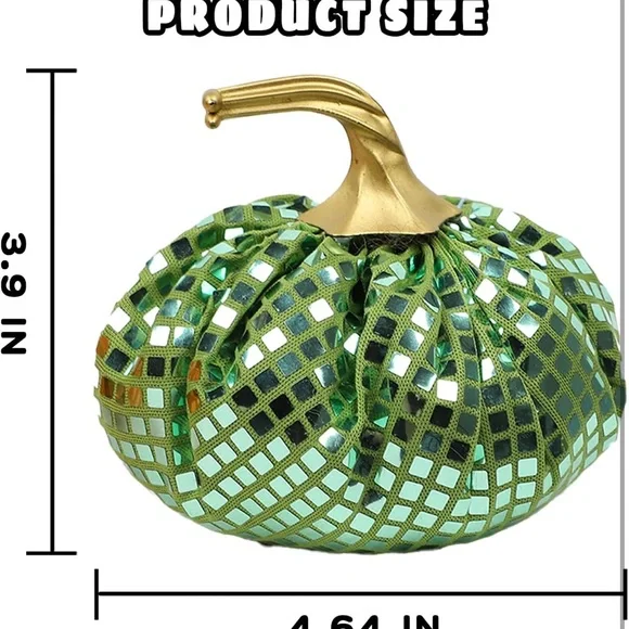 NWT 6Pc Metallic Decorative Pumpkins Set - Picture 2 of 4